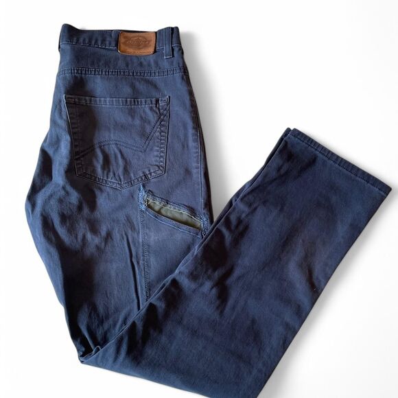 Dickies Men's Navy and Grey Jeans - Picture 1 of 5